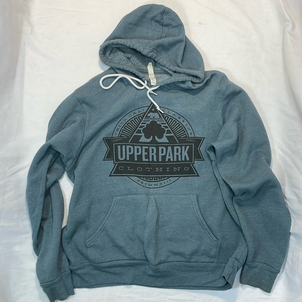 Upper park clothing large blue sweatshirt